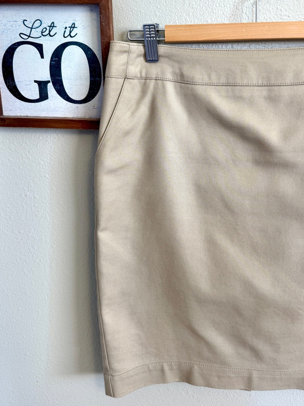 Merona Beige Pencil Skirt
